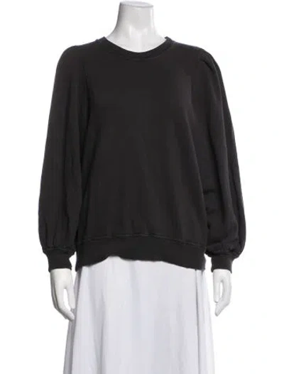 Pre-owned The Great Crew Neck Long Sleeve Sweatshirt In Grey