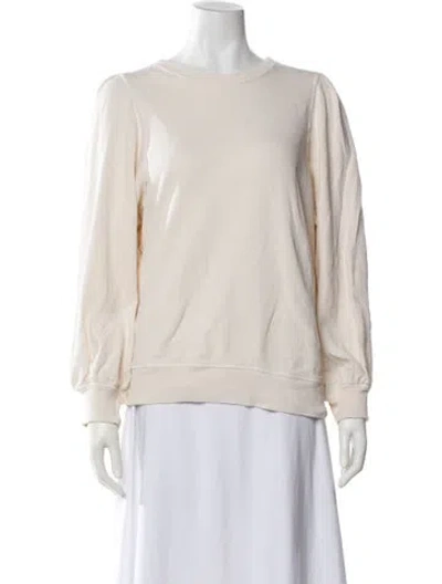 Pre-owned The Great Crew Neck Long Sleeve Sweatshirt In Neutral