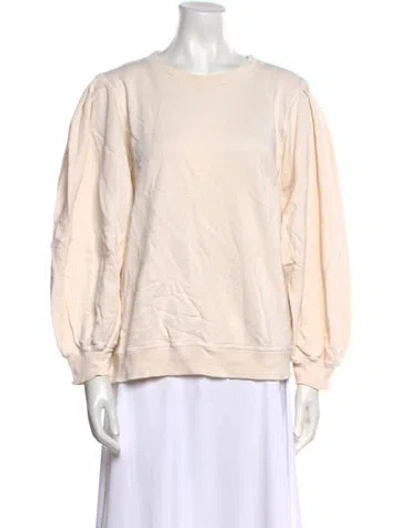 Pre-owned The Great Crew Neck Long Sleeve Sweatshirt In Neutral