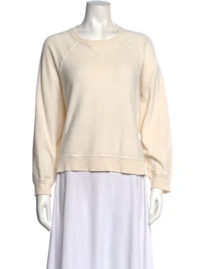 Pre-owned The Great Crew Neck Long Sleeve Sweatshirt In Neutral