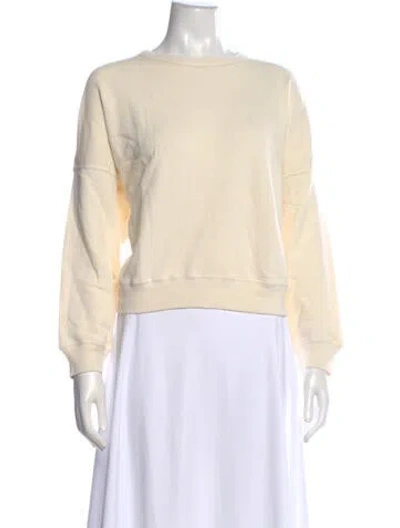 Pre-owned The Great Crew Neck Long Sleeve Sweatshirt In Neutral