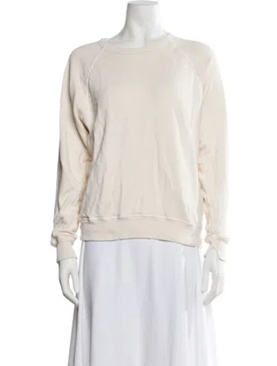 Pre-owned The Great Crew Neck Long Sleeve Sweatshirt In Neutral