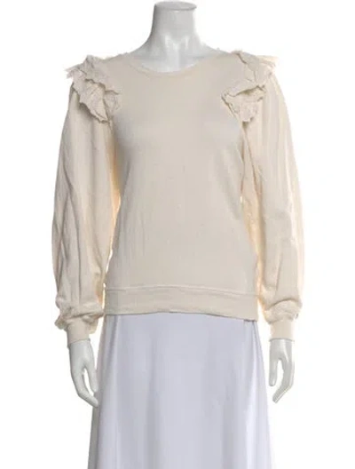 Pre-owned The Great Crew Neck Long Sleeve Sweatshirt In Neutral