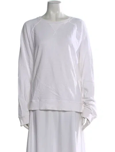 Pre-owned The Great Crew Neck Long Sleeve Sweatshirt In Neutral