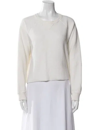 Pre-owned The Great Crew Neck Long Sleeve Sweatshirt In Neutral