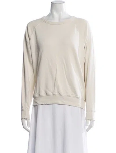 Pre-owned The Great Crew Neck Long Sleeve Sweatshirt In Neutral