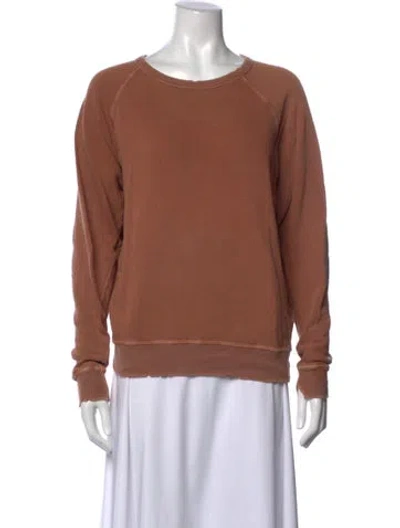 Pre-owned The Great Crew Neck Long Sleeve Sweatshirt In Neutral