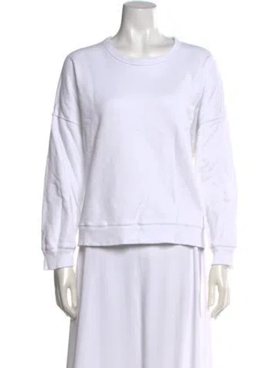 Pre-owned The Great Crew Neck Long Sleeve Sweatshirt In Neutrals