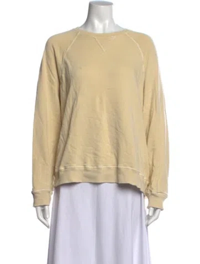 Pre-owned The Great Crew Neck Long Sleeve Sweatshirt In Neutrals