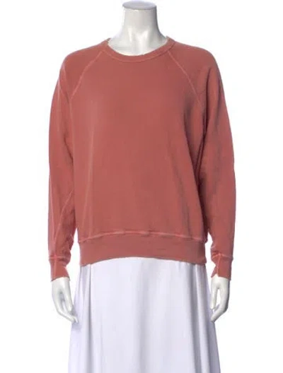 Pre-owned The Great Crew Neck Long Sleeve Sweatshirt In Neutrals