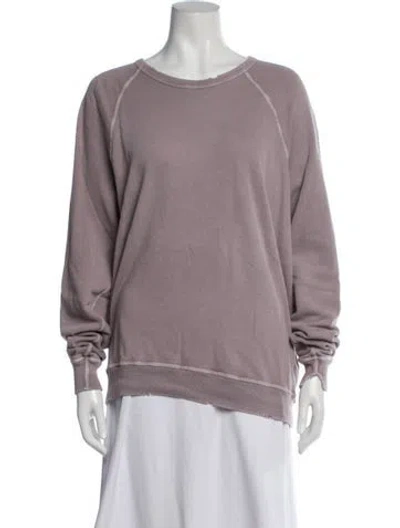 Pre-owned The Great Crew Neck Long Sleeve Sweatshirt In Purple