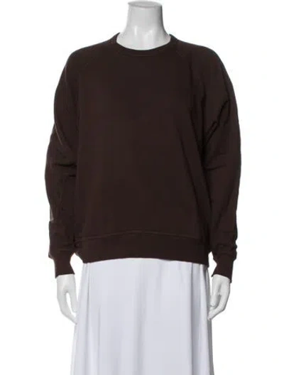 Pre-owned The Great Crew Neck Long Sleeve Sweatshirt W/ Tags In Brown