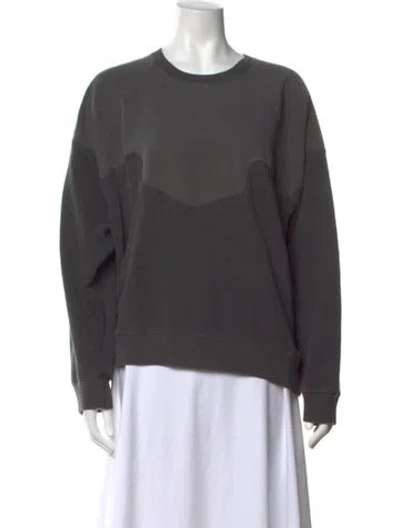 Pre-owned The Great Crew Neck Long Sleeve Sweatshirt W/ Tags In Grey
