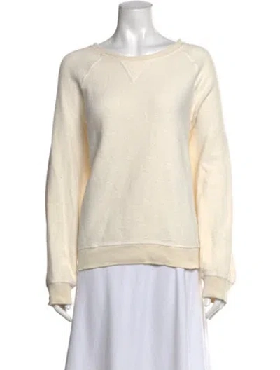 Pre-owned The Great Crew Neck Long Sleeve Sweatshirt W/ Tags In Neutrals
