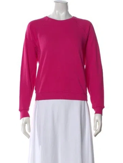 Pre-owned The Great Crew Neck Long Sleeve Sweatshirt W/ Tags In Pink