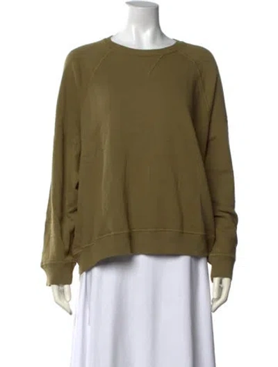 Pre-owned The Great Crew Neck Long Sleeve Sweatshirt W/ Tags In Yellow