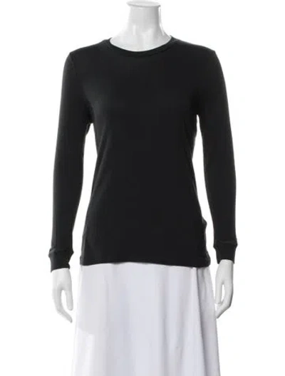 Pre-owned The Great Crew Neck Long Sleeve T-shirt In Black