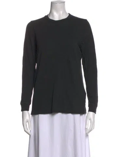 Pre-owned The Great Crew Neck Long Sleeve T-shirt In Black