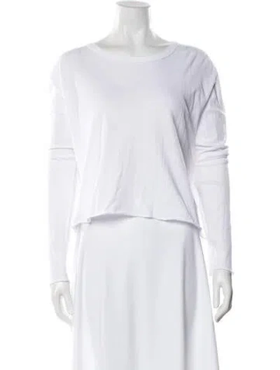 Pre-owned The Great Crew Neck Long Sleeve T-shirt W/ Tags In White