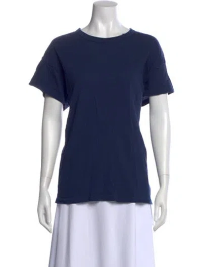 Pre-owned The Great Crew Neck Short Sleeve T-shirt In Blue