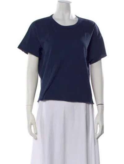 Pre-owned The Great Crew Neck Short Sleeve T-shirt In Blue