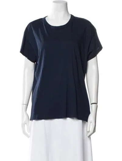 Pre-owned The Great Crew Neck Short Sleeve T-shirt In Blue