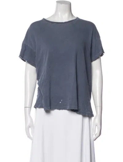 Pre-owned The Great Crew Neck Short Sleeve T-shirt In Blue