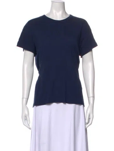 Pre-owned The Great Crew Neck Short Sleeve T-shirt In Blue