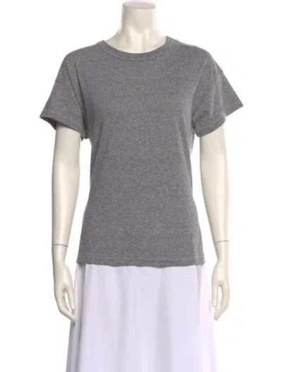 Pre-owned The Great Crew Neck Short Sleeve T-shirt In Gray