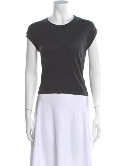 Pre-owned The Great Crew Neck Short Sleeve T-shirt In Gray