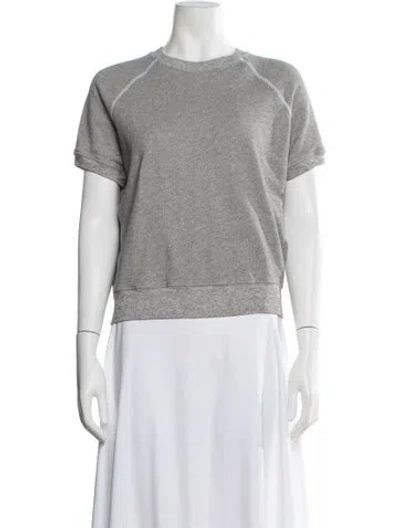 Pre-owned The Great Crew Neck Short Sleeve T-shirt In Gray