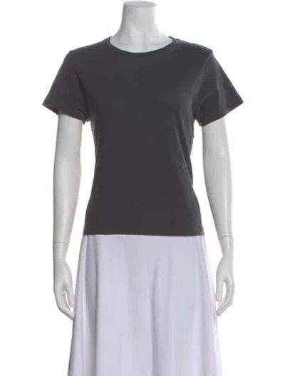 Pre-owned The Great Crew Neck Short Sleeve T-shirt In Gray