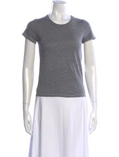 Pre-owned The Great Crew Neck Short Sleeve T-shirt In Gray