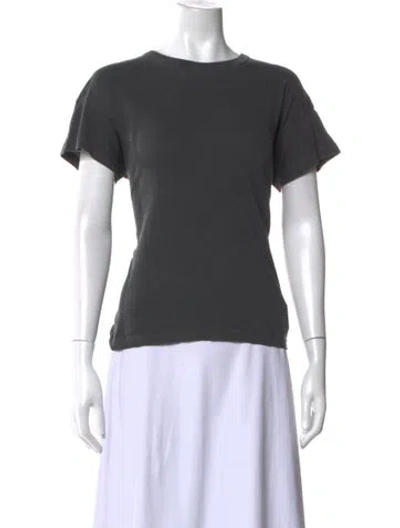 Pre-owned The Great Crew Neck Short Sleeve T-shirt In Gray