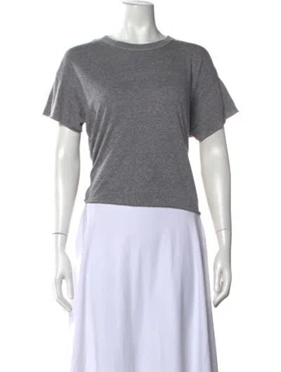 Pre-owned The Great Crew Neck Short Sleeve T-shirt In Gray