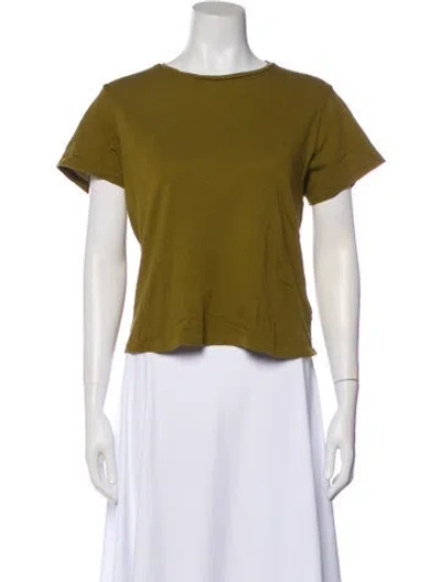 Pre-owned The Great Crew Neck Short Sleeve T-shirt In Green