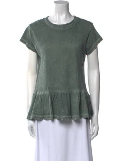 Pre-owned The Great Crew Neck Short Sleeve T-shirt In Green