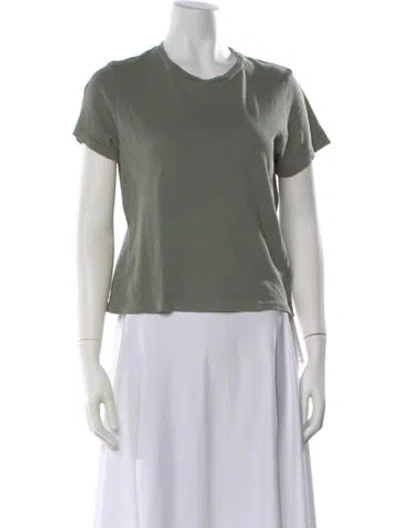 Pre-owned The Great Crew Neck Short Sleeve T-shirt In Green