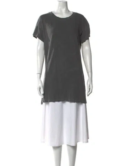 Pre-owned The Great Crew Neck Short Sleeve T-shirt In Grey