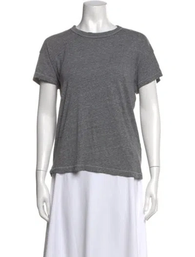 Pre-owned The Great Crew Neck Short Sleeve T-shirt In Grey