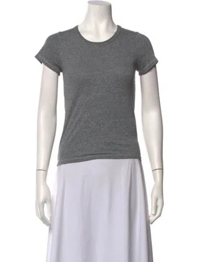 Pre-owned The Great Crew Neck Short Sleeve T-shirt In Grey