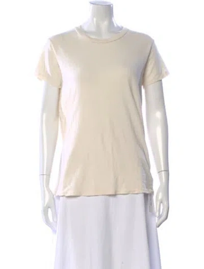 Pre-owned The Great Crew Neck Short Sleeve T-shirt In Neutral