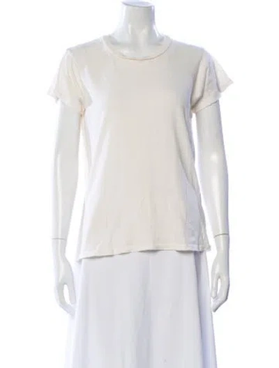 Pre-owned The Great Crew Neck Short Sleeve T-shirt In Neutral
