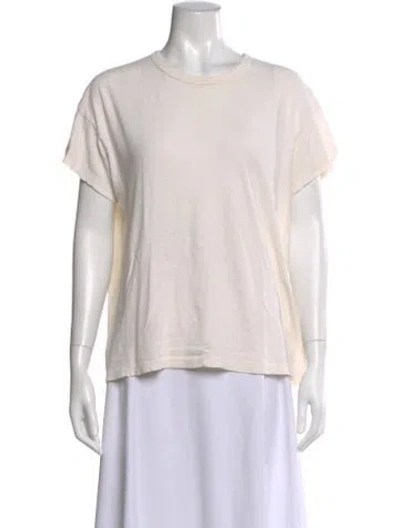Pre-owned The Great Crew Neck Short Sleeve T-shirt In Neutral