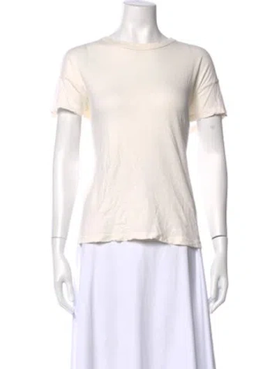 Pre-owned The Great Crew Neck Short Sleeve T-shirt In Neutral
