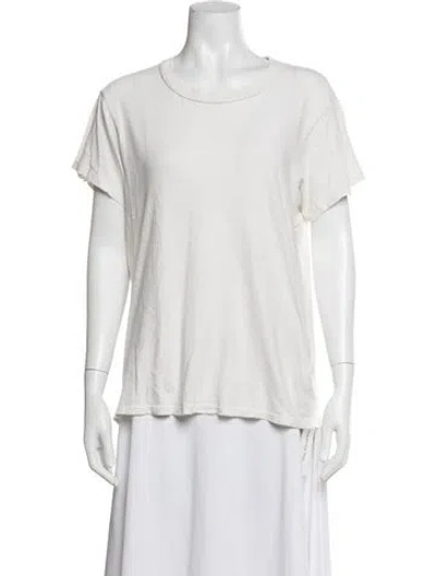 Pre-owned The Great Crew Neck Short Sleeve T-shirt In Neutrals