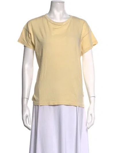 Pre-owned The Great Crew Neck Short Sleeve T-shirt In Neutrals