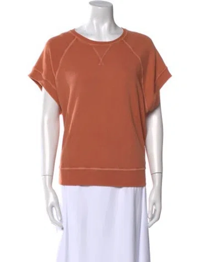 Pre-owned The Great Crew Neck Short Sleeve T-shirt In Orange