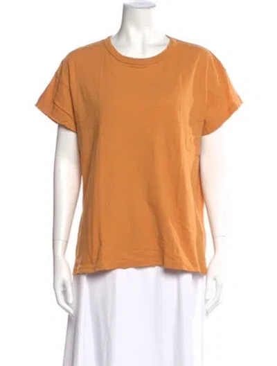 Pre-owned The Great Crew Neck Short Sleeve T-shirt In Orange