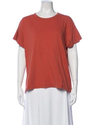Pre-owned The Great Crew Neck Short Sleeve T-shirt In Orange